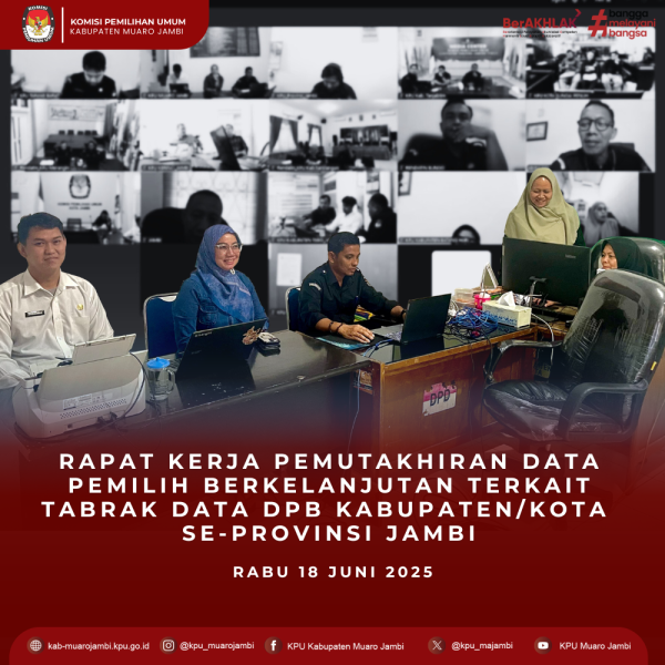 RAPAT KERJA PDPB TERKAIT TABRAK DATA DPR KAB/KOTA SE-PROVINSI JAMBI